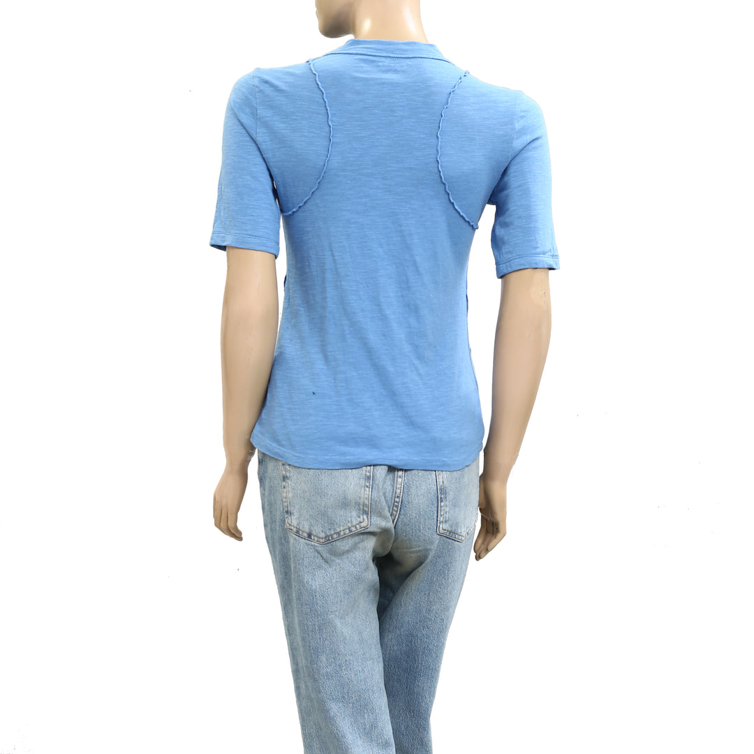 Anthropologie Pilcro Round Neck Tee Tunic Top