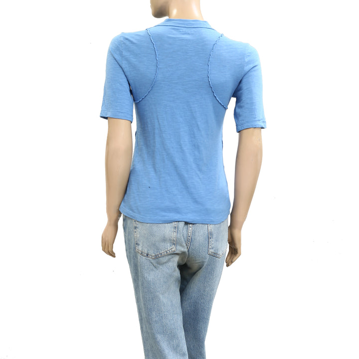 Anthropologie Pilcro Round Neck Tee Tunic Top