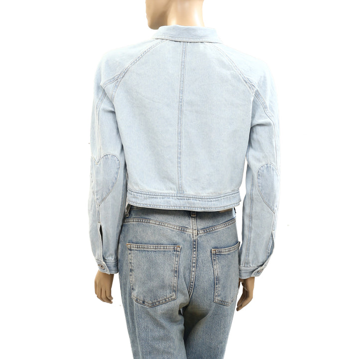 Kerri Rosenthal Denim Jacket Top