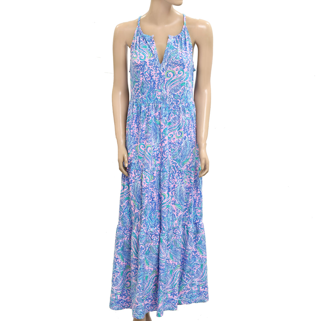 Lilly Pulitzer Maribella Halter Maxi Dress