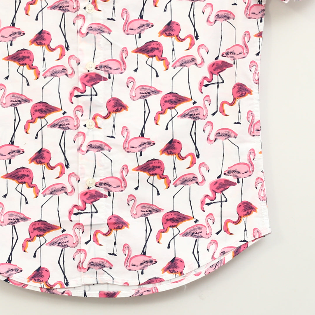 Bonobos Riviera Short Sleeve Flamingo Print Men's Shirt
