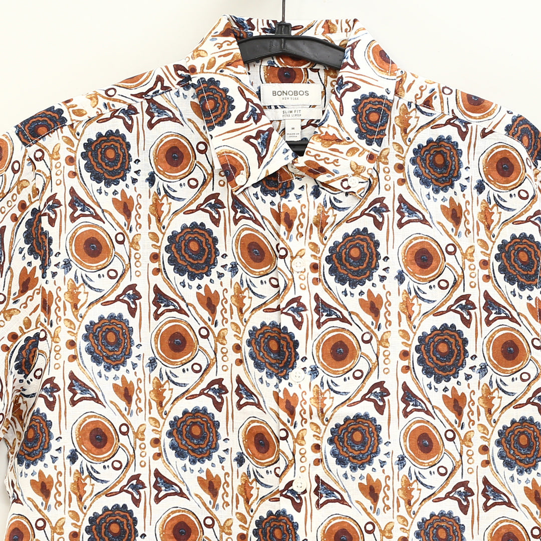 Bonobos Riviera Linen Short Sleeve Men's Shirt