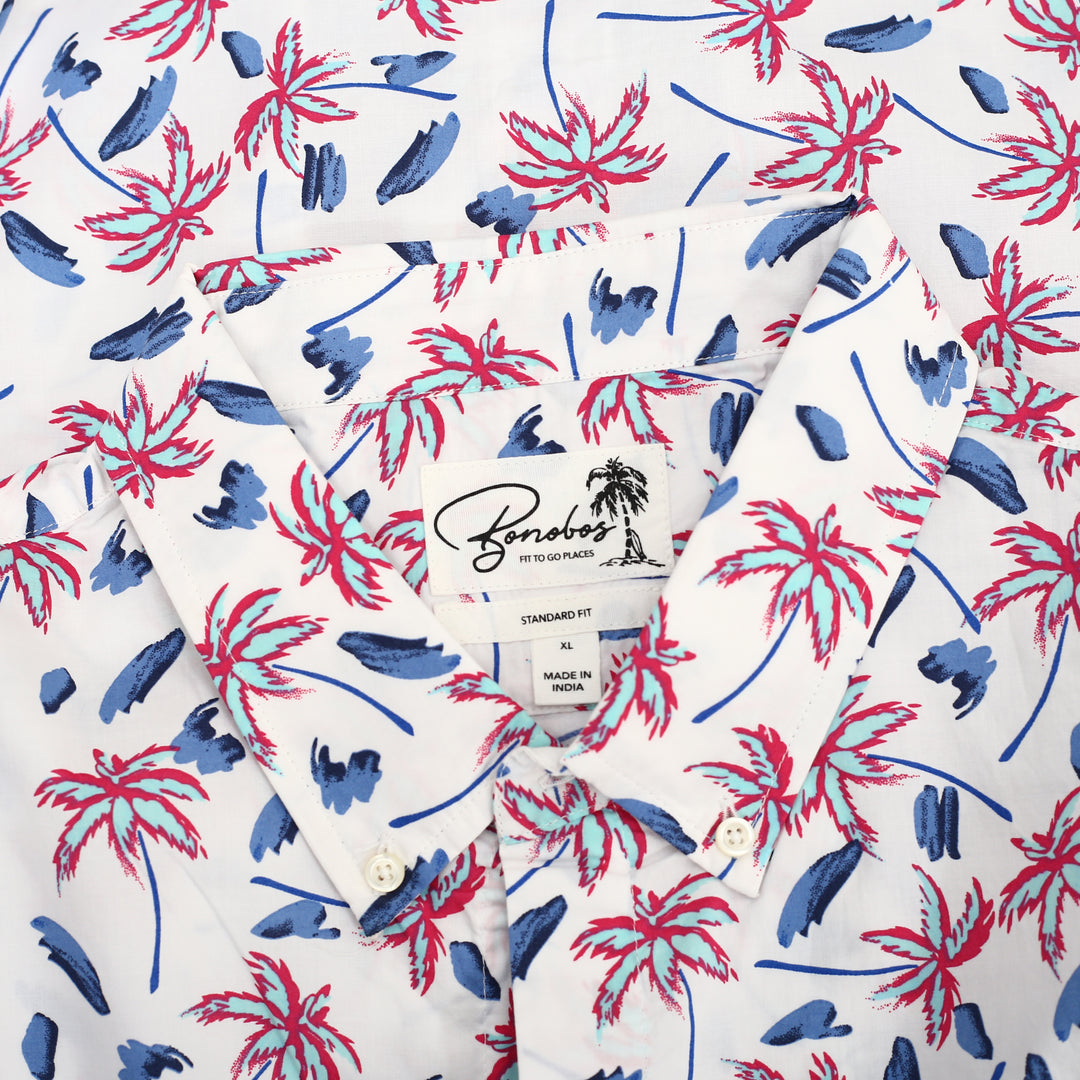 Bonobos Riviera Short Sleeve Floral Printed Men's Shirt