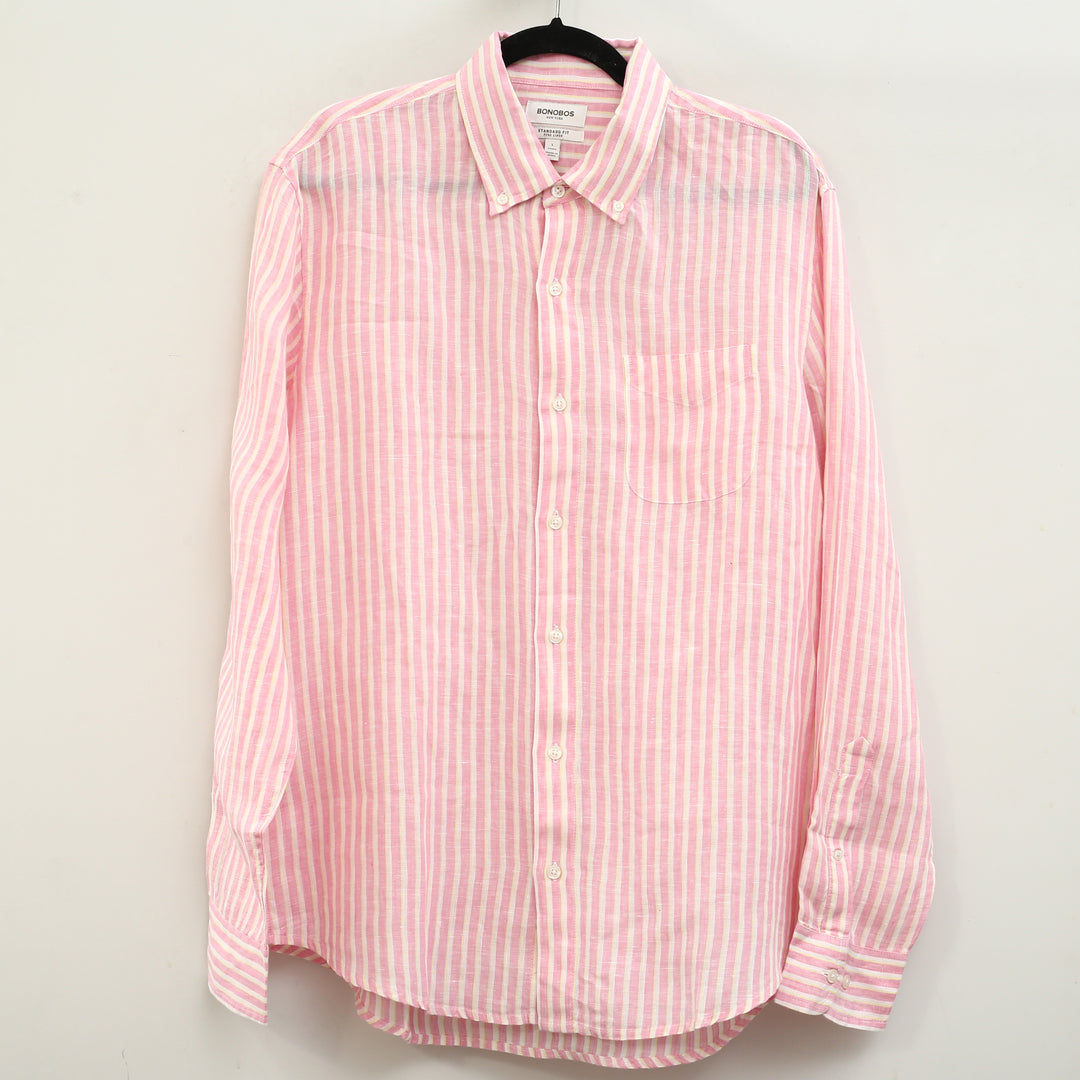 Bonobos Long Sleeve Linen Buttondown Men's Shirt