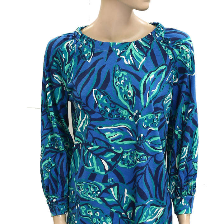 Lilly Pulitzer Elianna Cotton T-Shirt Tunic Mini Dress