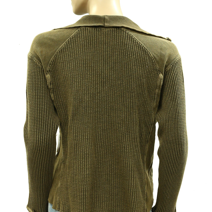 Free People FP One Ashton Zip Thermal Blouses Top