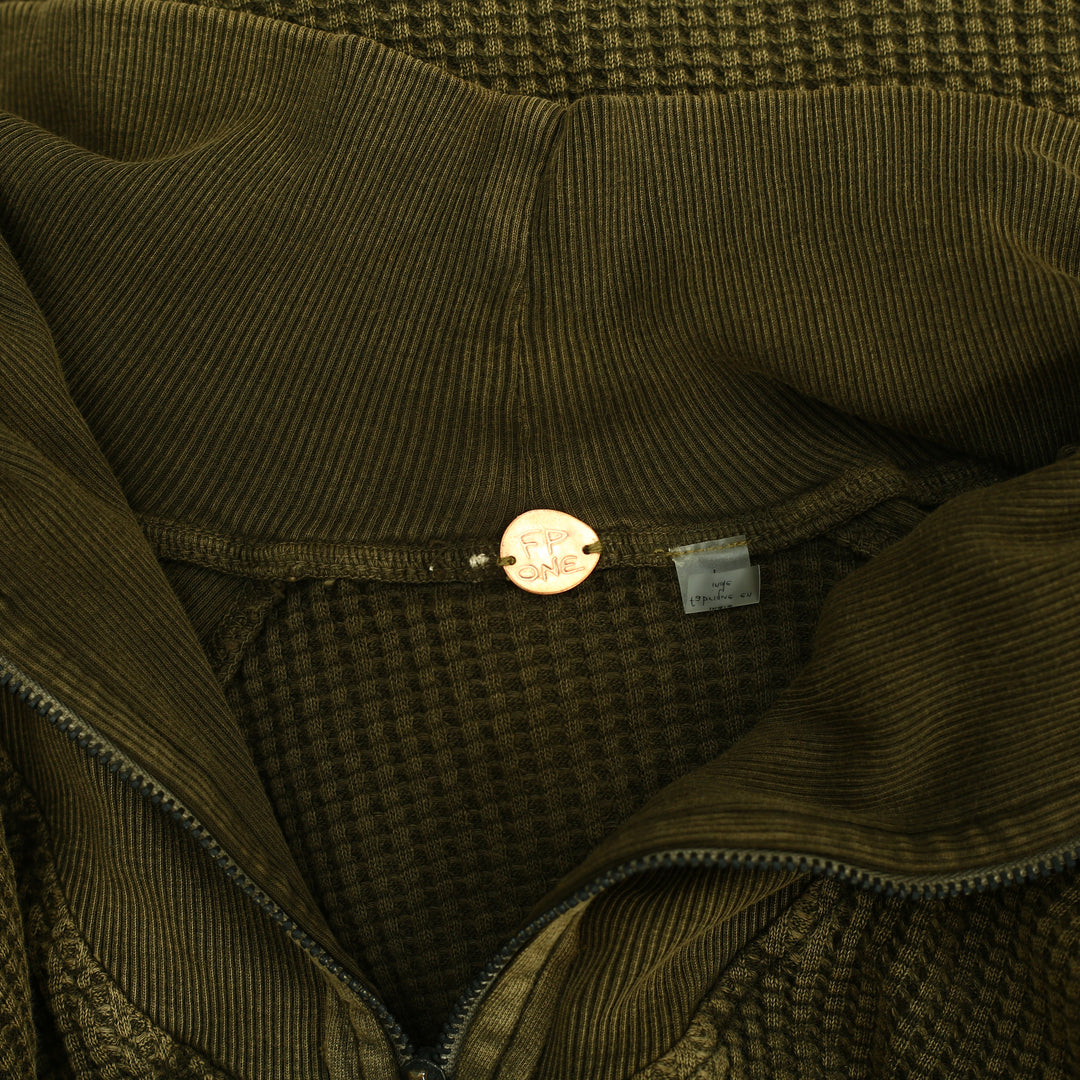 Free People FP One Ashton Zip Thermal Blouses Top