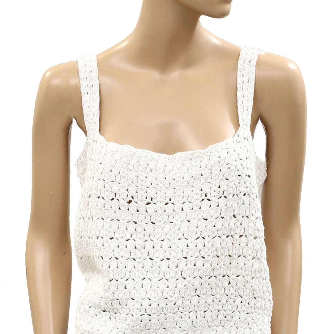 NILI LOTAN Crochet Tank Blouse Top