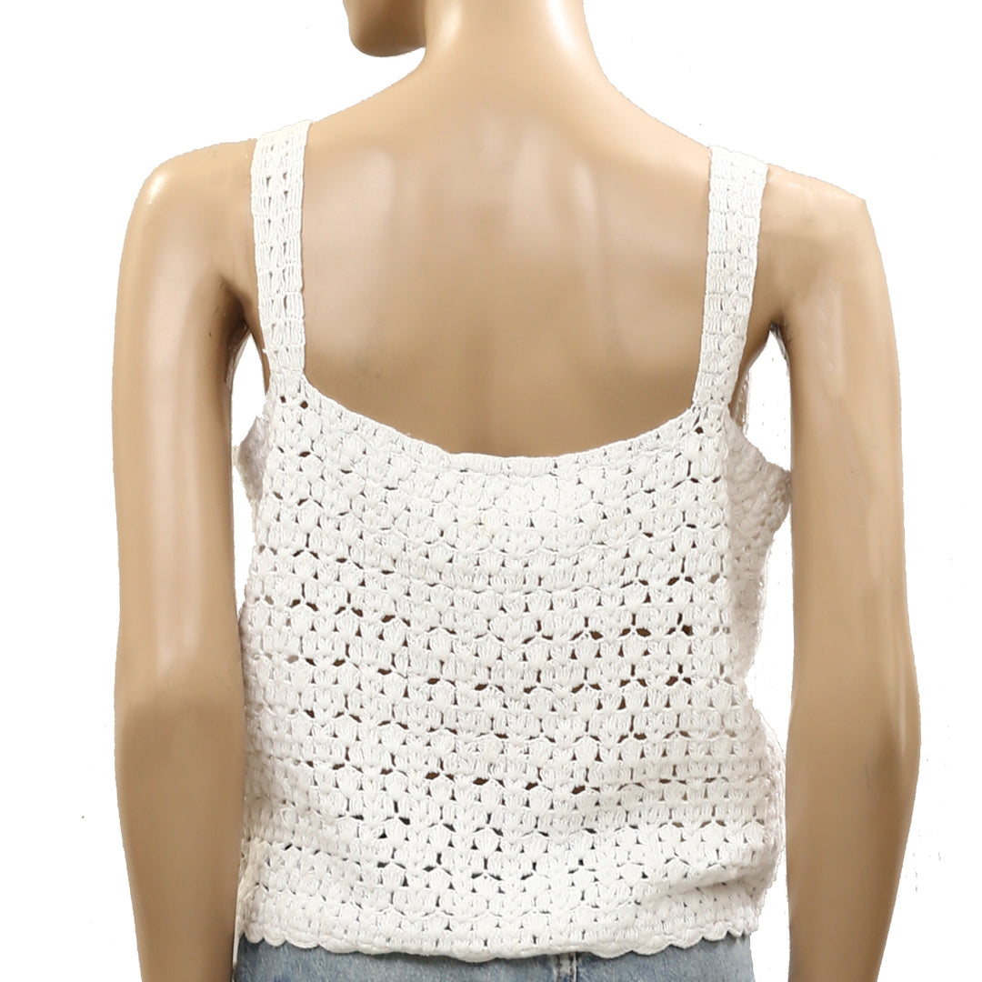 NILI LOTAN Crochet Tank Blouse Top