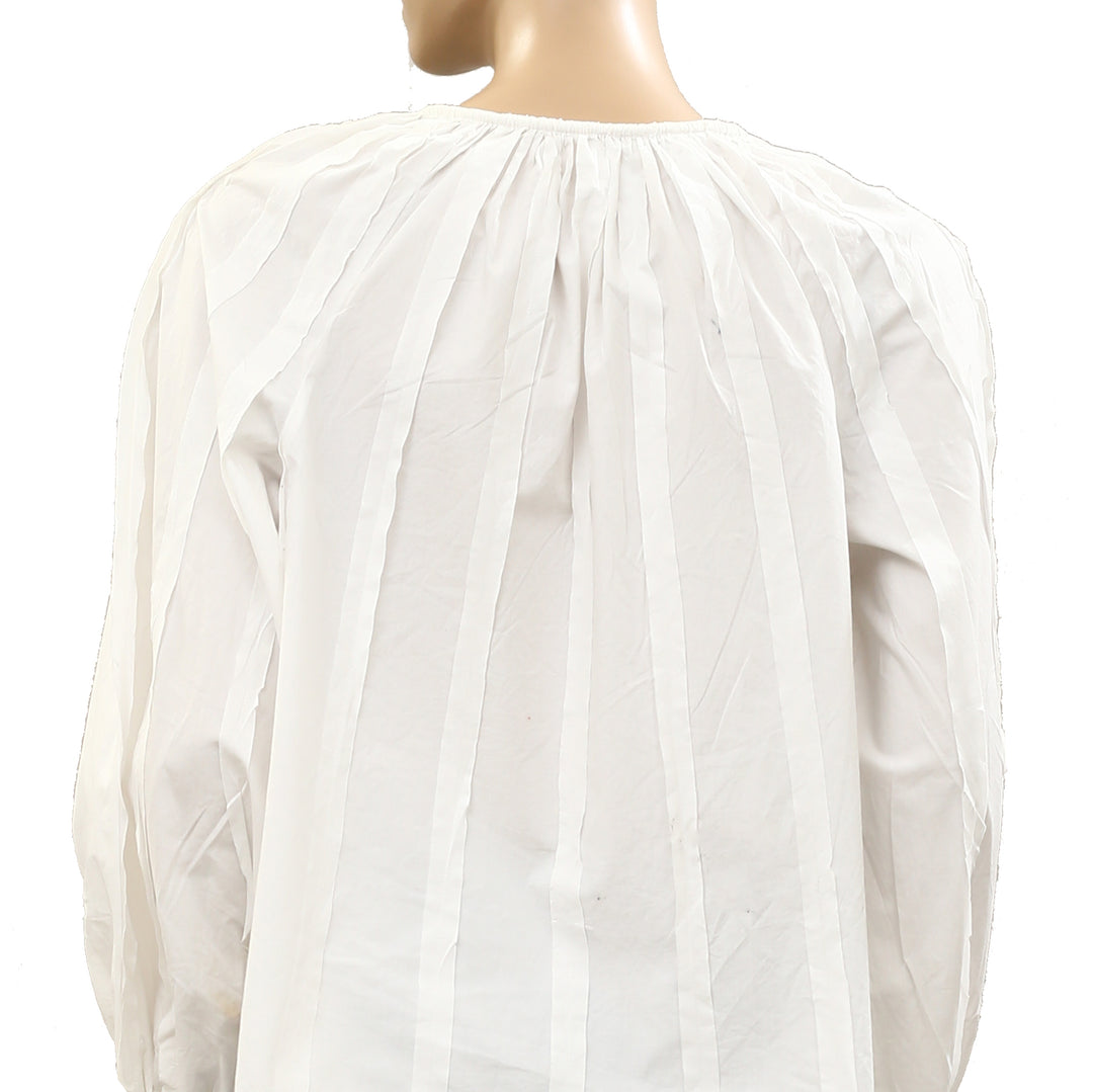 Ulla Johnson Juliette Cotton Blouse Top