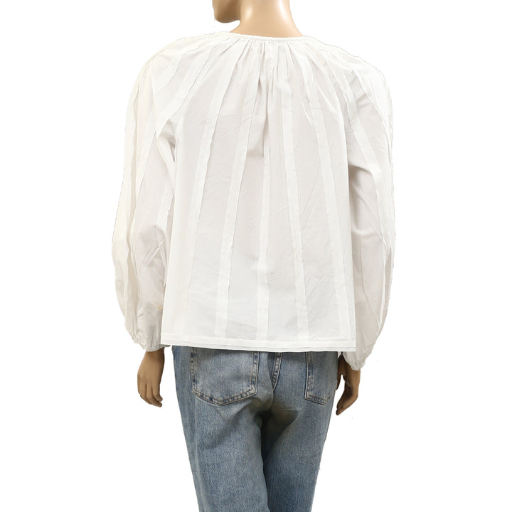 Ulla Johnson Juliette Cotton Blouse Top