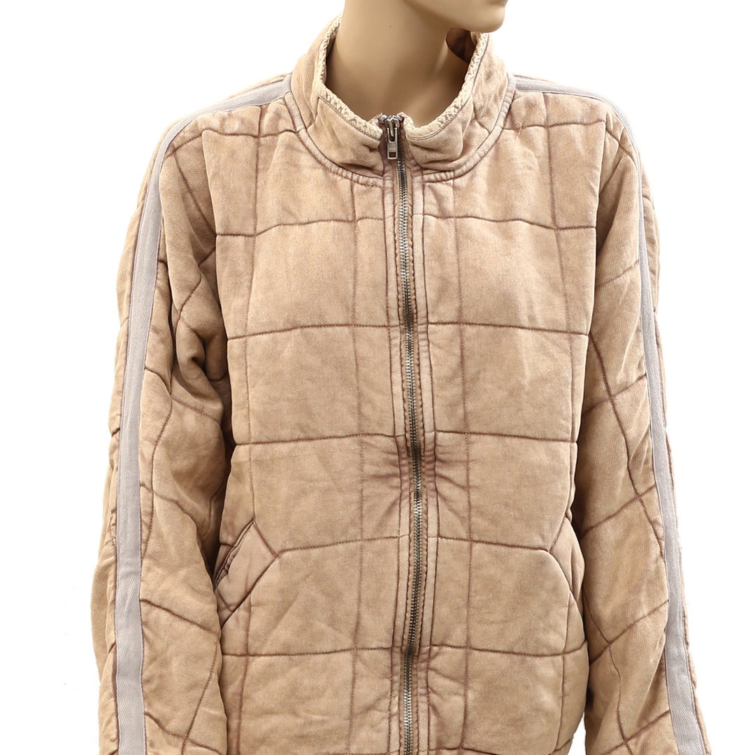 Free People Dolman Quilted Knit Jacket Top