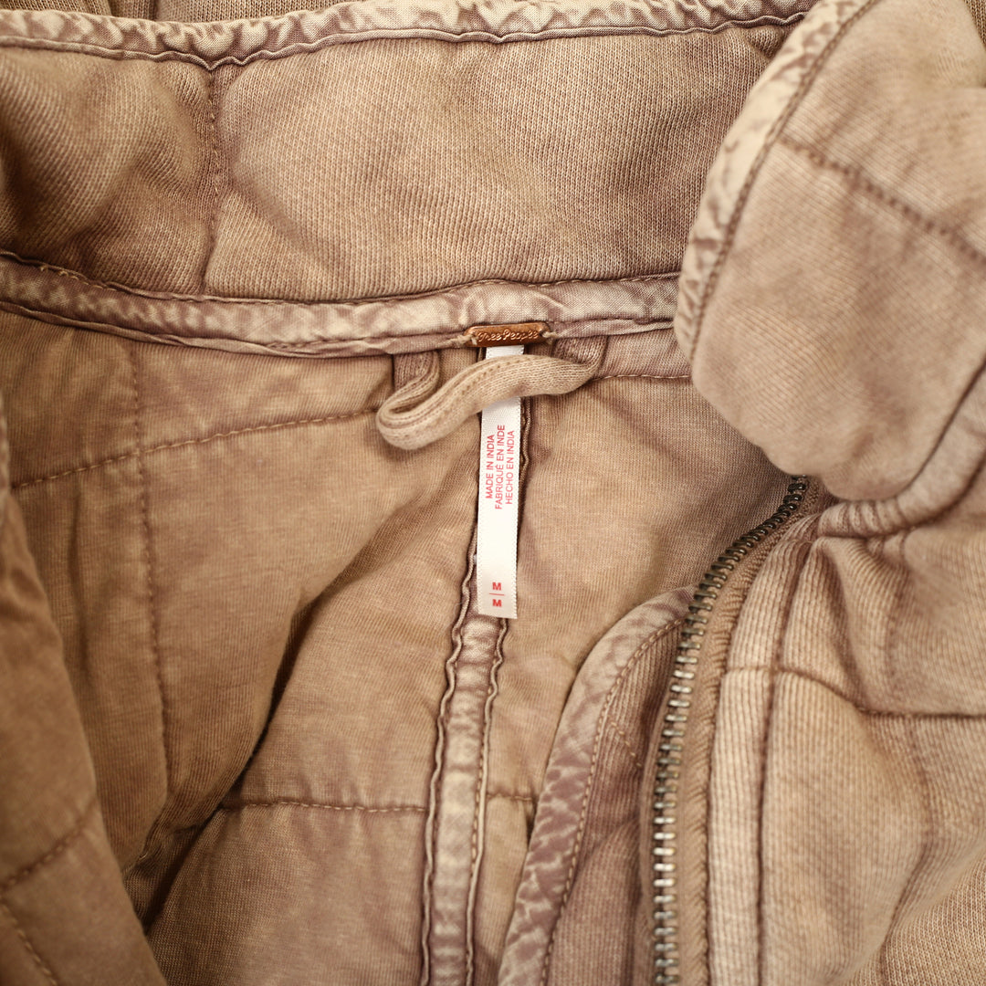 Free People Dolman Quilted Knit Jacket Top