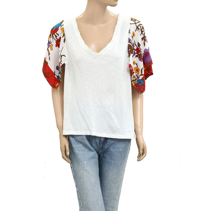 By Anthropologie Floral Printed Blouse Top