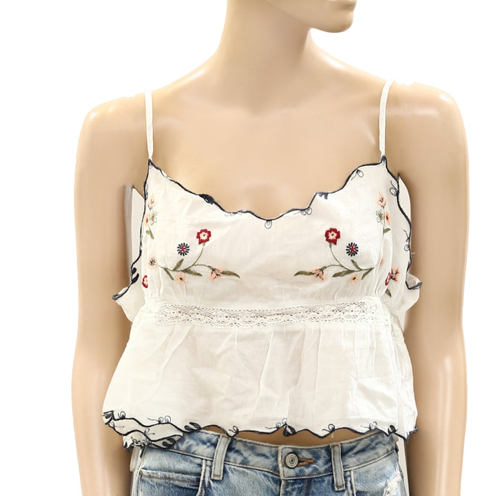 Intimately Free People Kate Embroidered Cami Tank Top