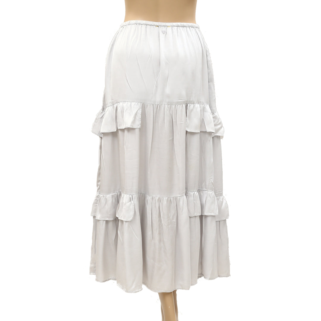 Kerri Rosenthal Athena Maxi Sandwash Silk Skirt