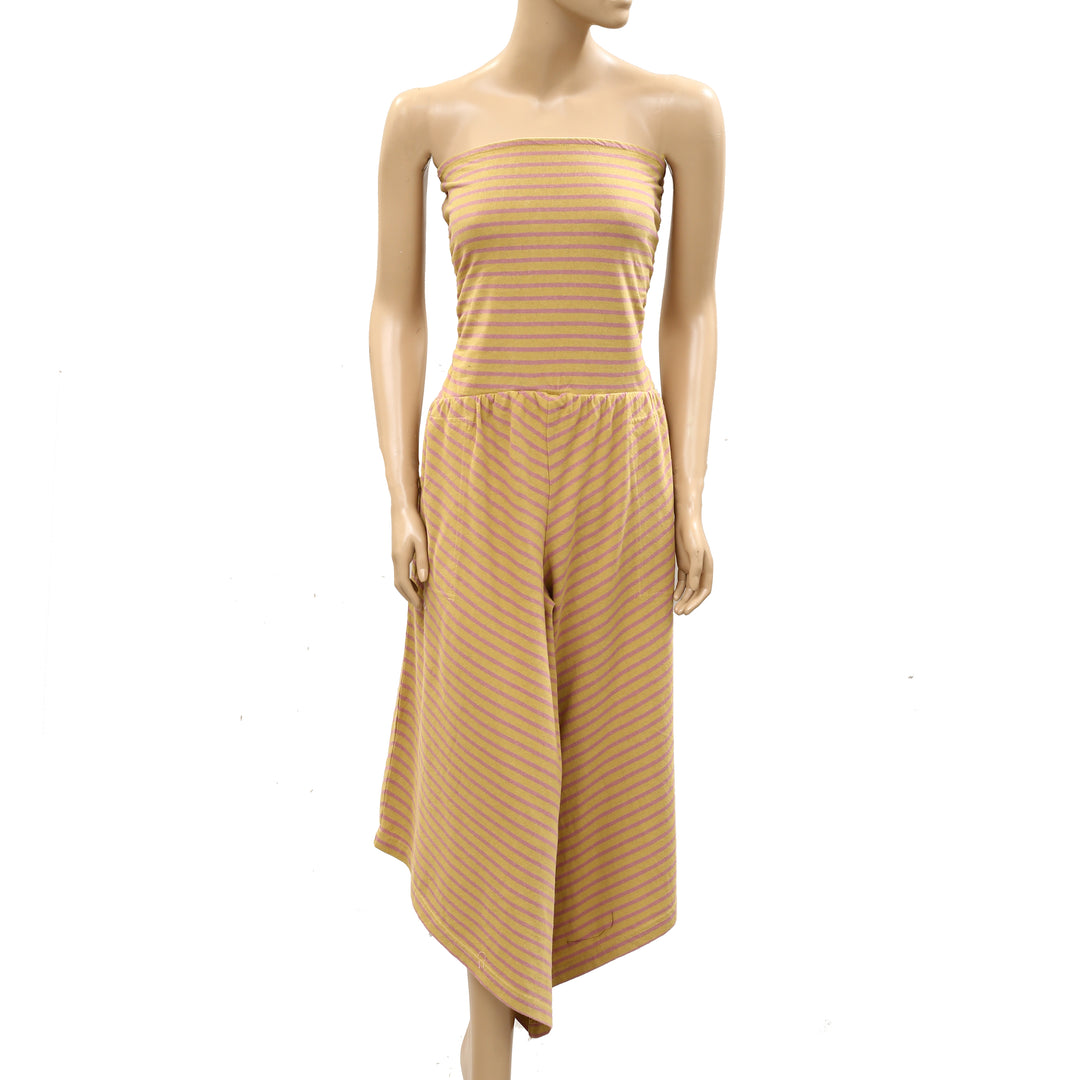 Free People Free Est Daley One-Piece Strip Tube Jumpsuit Dress