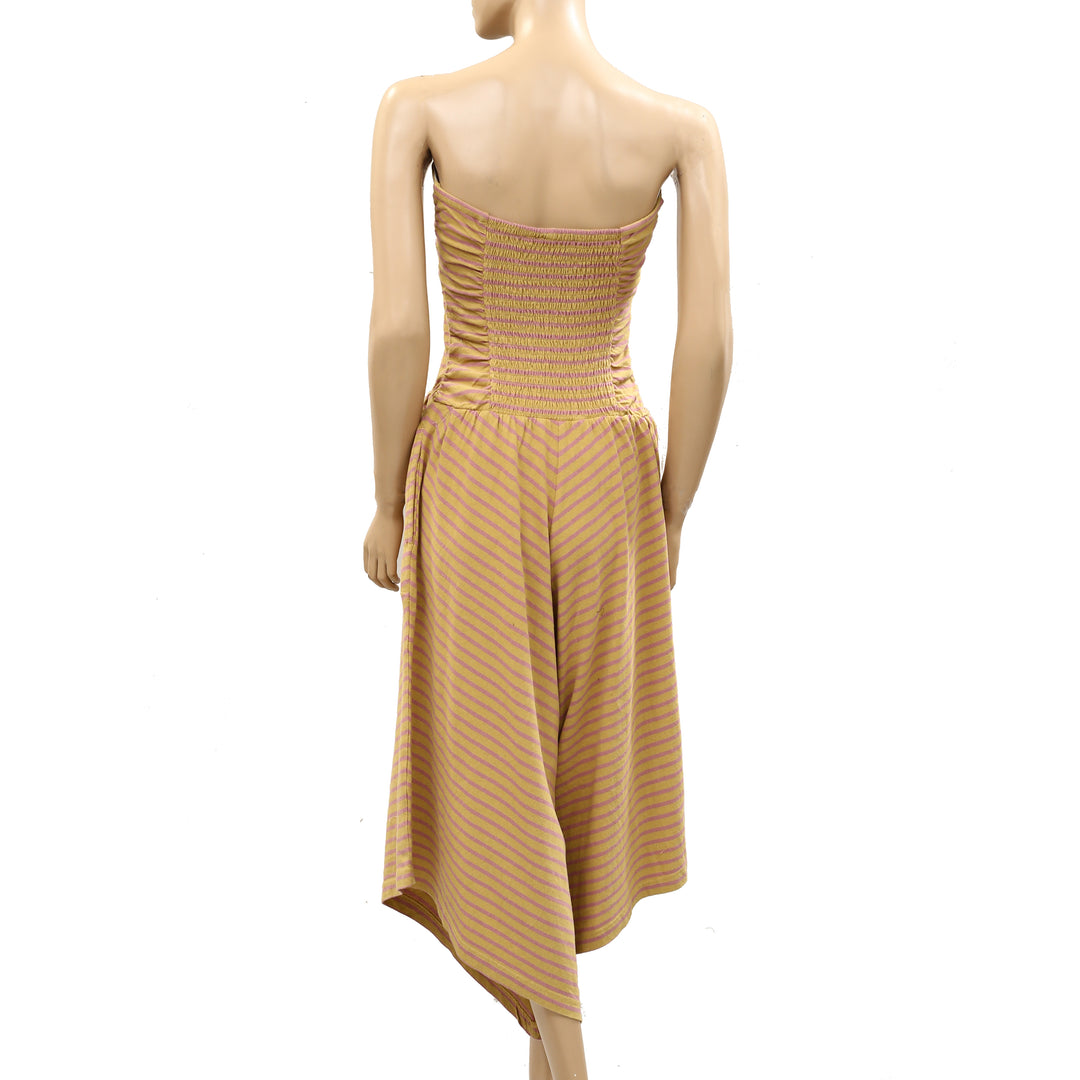 Free People Free Est Daley One-Piece Strip Tube Jumpsuit Dress