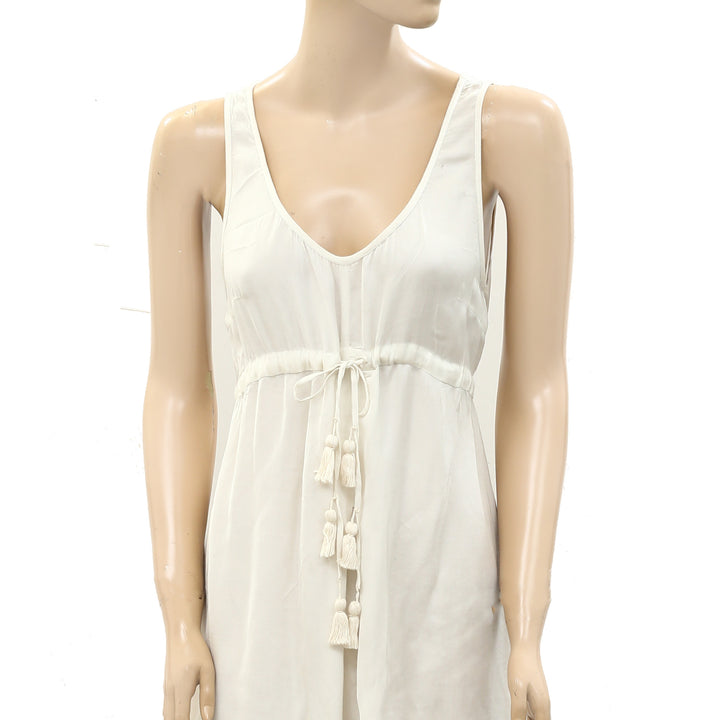 Odd Molly Anthropologie Mini Dress Sleeveless Ivory