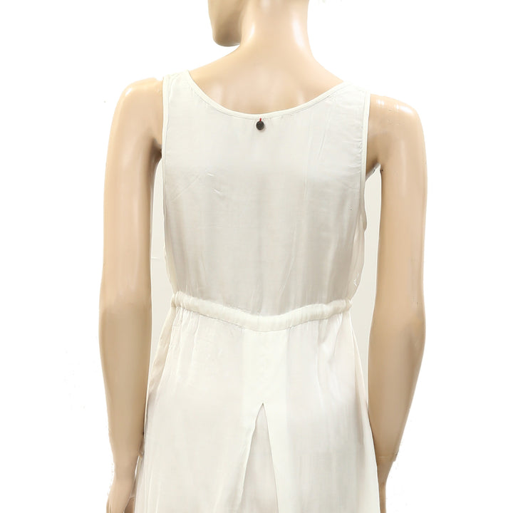 Odd Molly Anthropologie Mini Dress Sleeveless Ivory