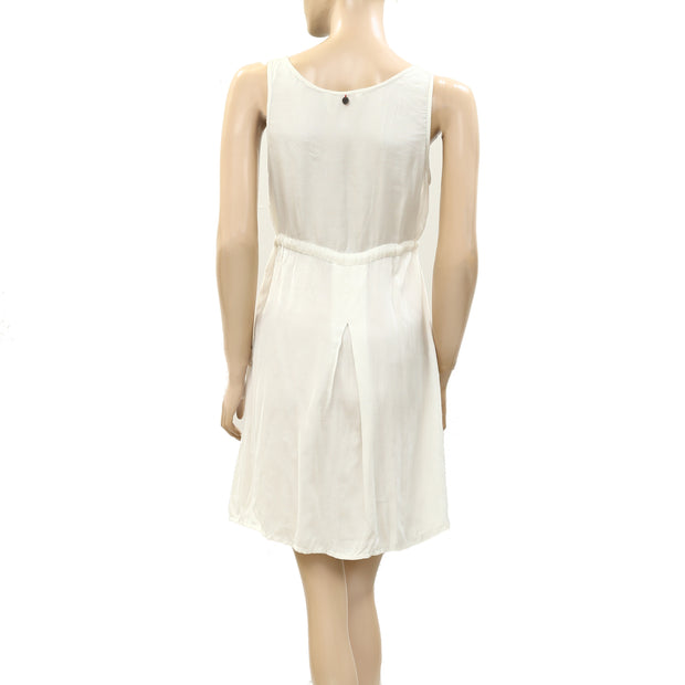 Odd Molly Anthropologie Mini Dress Sleeveless Ivory