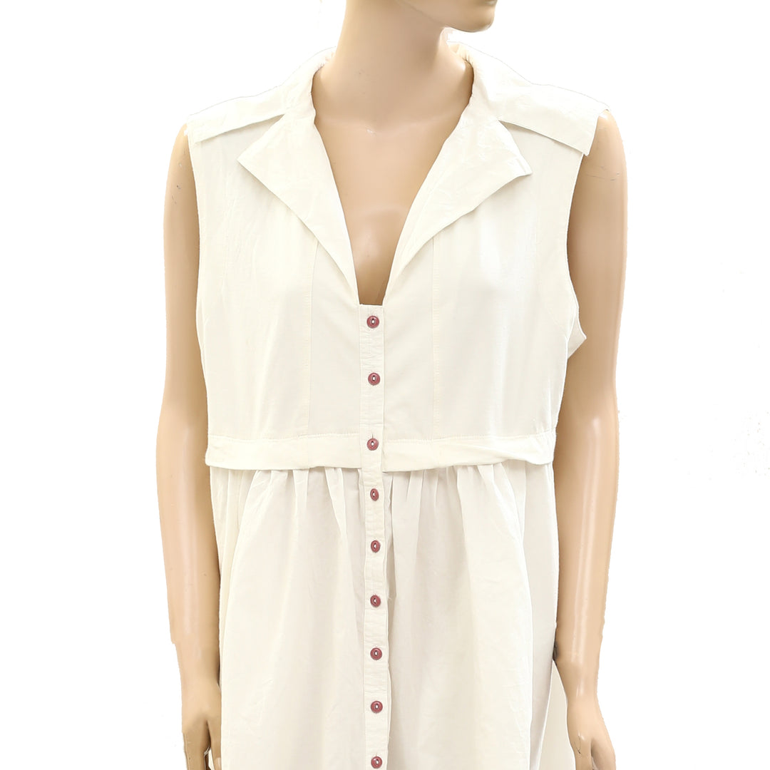 Daily Practice by Anthropologie Collared Coastal Mini Dress