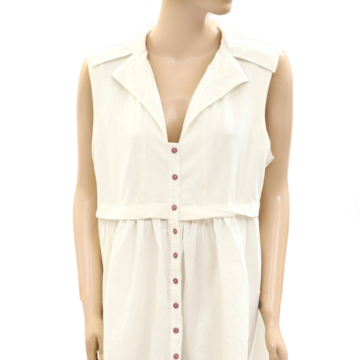 Daily Practice by Anthropologie Collared Coastal Mini Dress