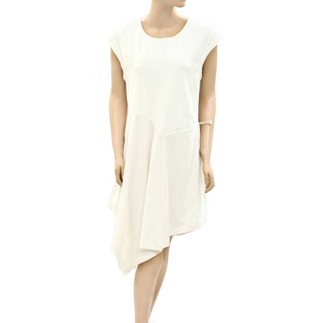 Daily Practice by Anthropologie Short-Sleeve Asymmetrical Midi Dress