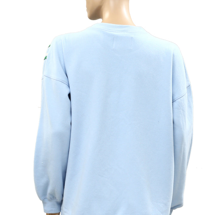 Anthropologie Celandine Embellished Crew-Neck Sweatshirt Top