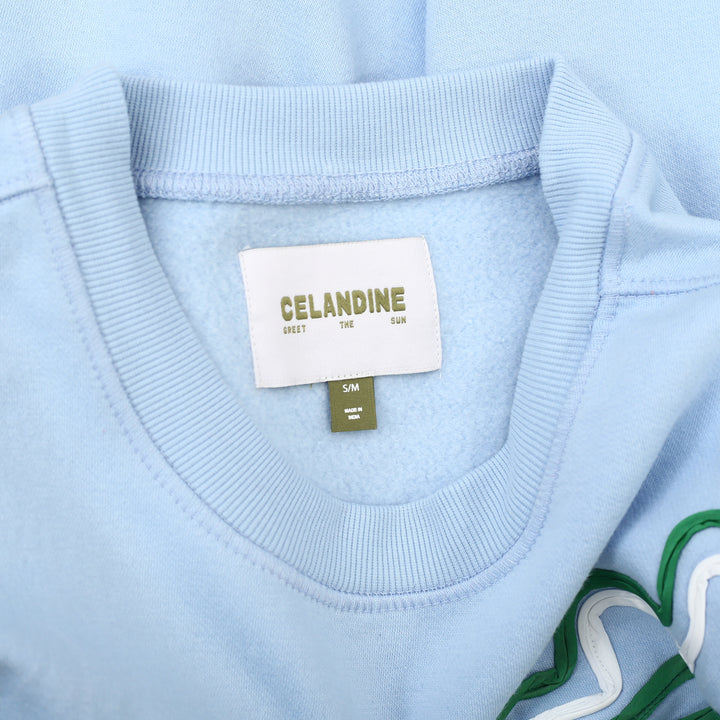 Anthropologie Celandine Embellished Crew-Neck Sweatshirt Top