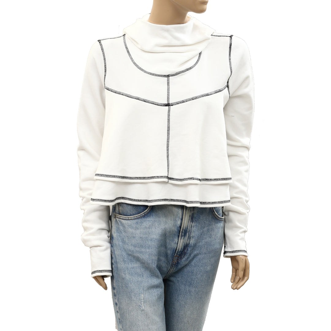 Free People FP Movement First Place Pullover Hoodie Cropped Top