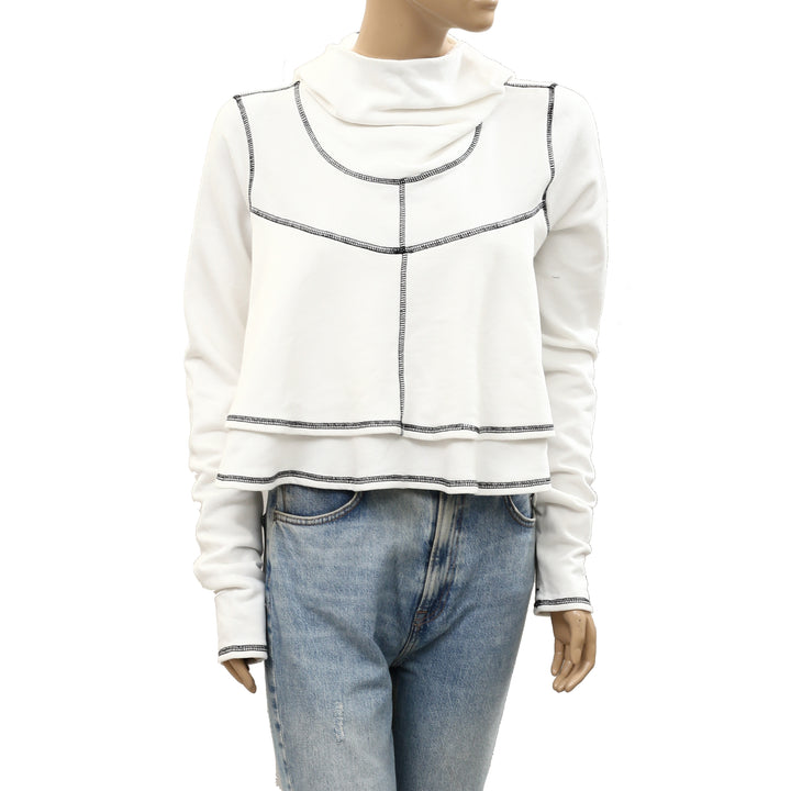 Free People FP Movement First Place Pullover Hoodie Cropped Top