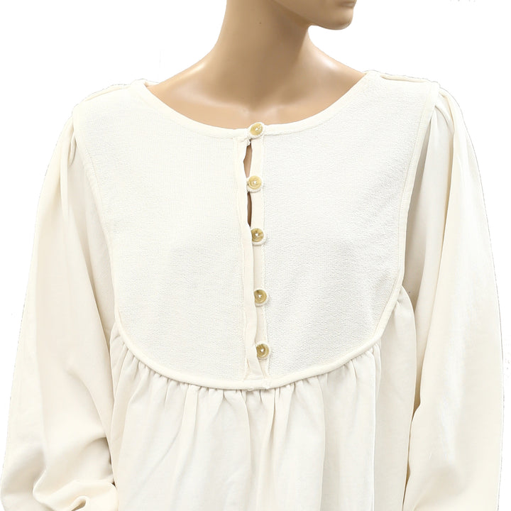 Free People About A Girl Pullover Sweatshirt Top