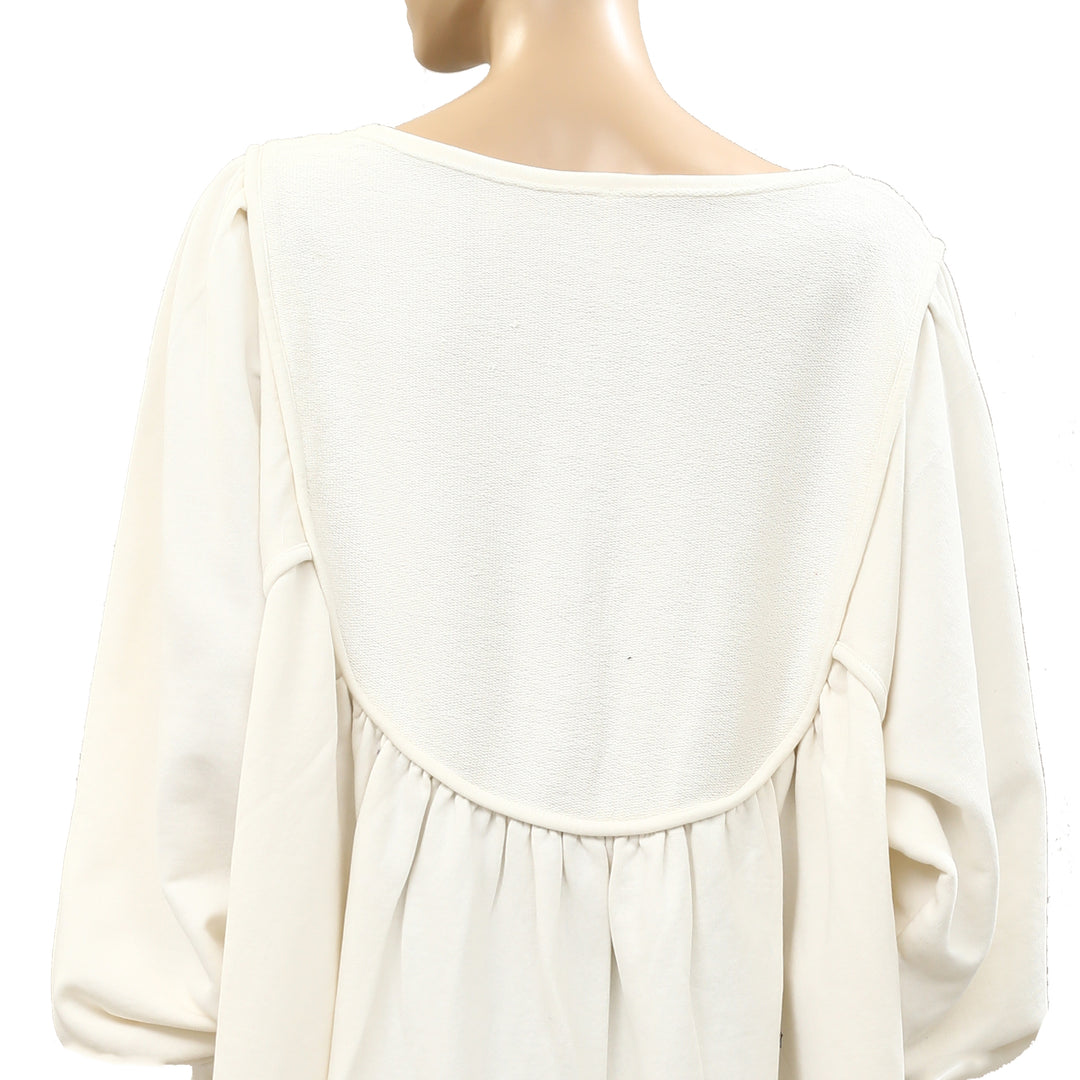 Free People About A Girl Pullover Sweatshirt Top