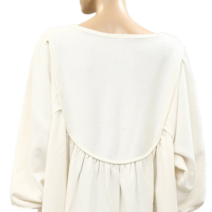 Free People About A Girl Pullover Sweatshirt Top