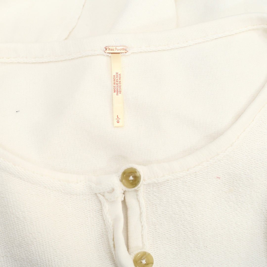 Free People About A Girl Pullover Sweatshirt Top