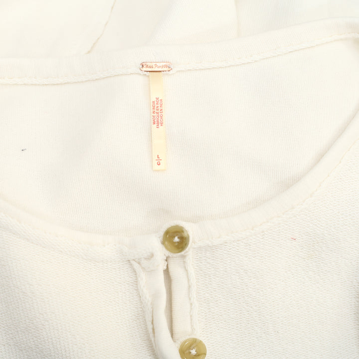 Free People About A Girl Pullover Sweatshirt Top