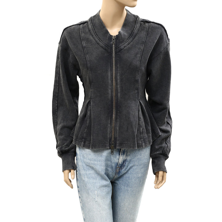 Free People Ziggy Zip-Up Jacket Top