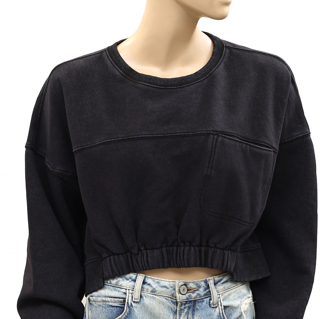 Free People FP Movement On Your Mark Pullover Sweatshirt Top