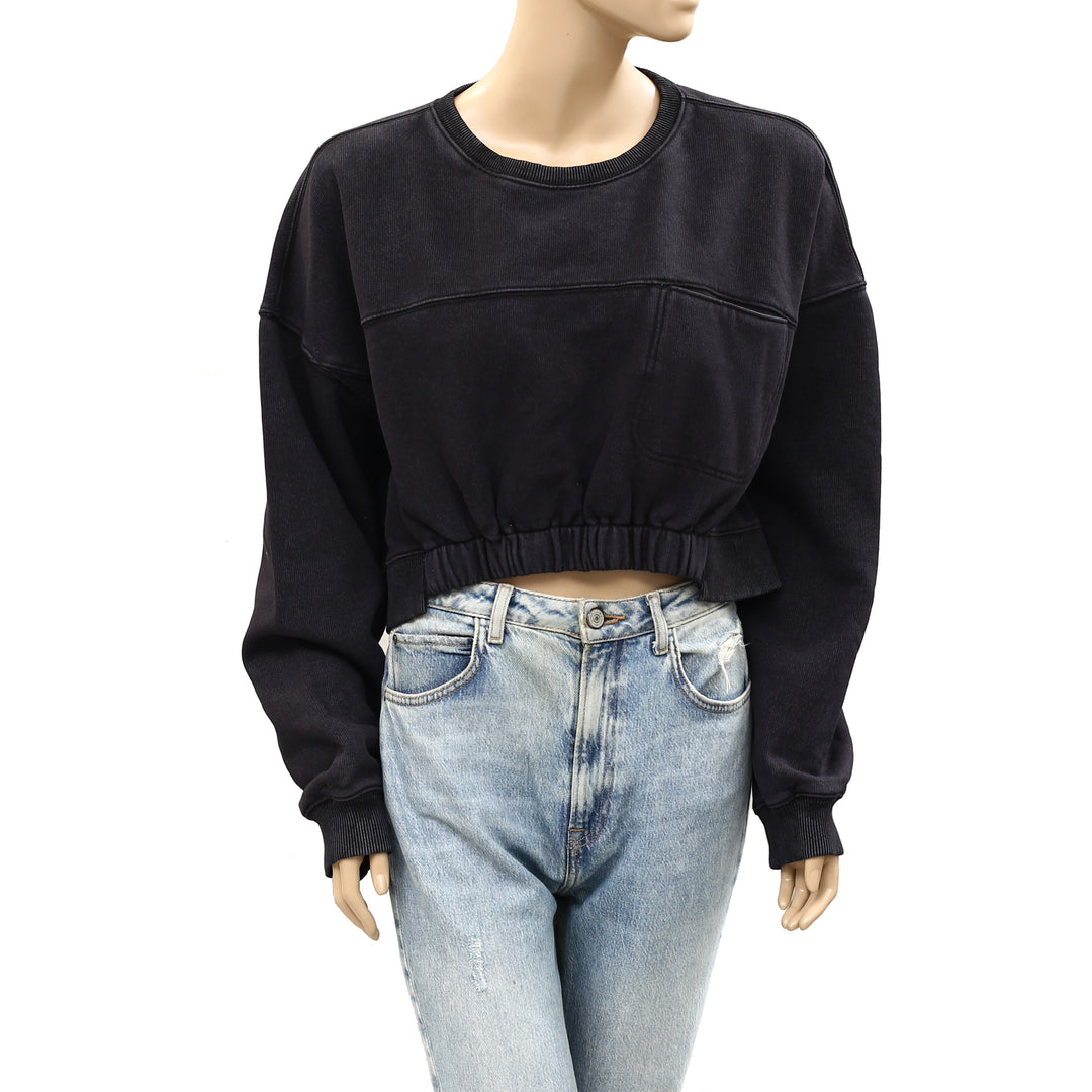 Free People FP Movement On Your Mark Pullover Sweatshirt Top