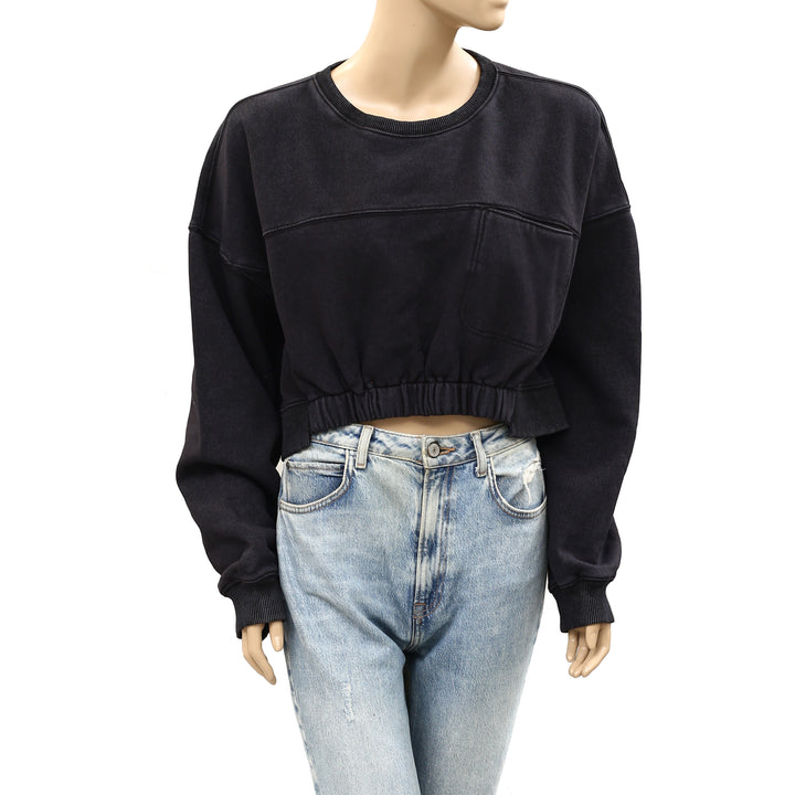 Free People FP Movement On Your Mark Pullover Sweatshirt Top
