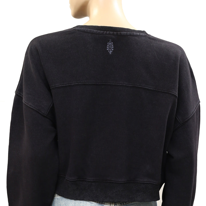 Free People FP Movement On Your Mark Pullover Sweatshirt Top