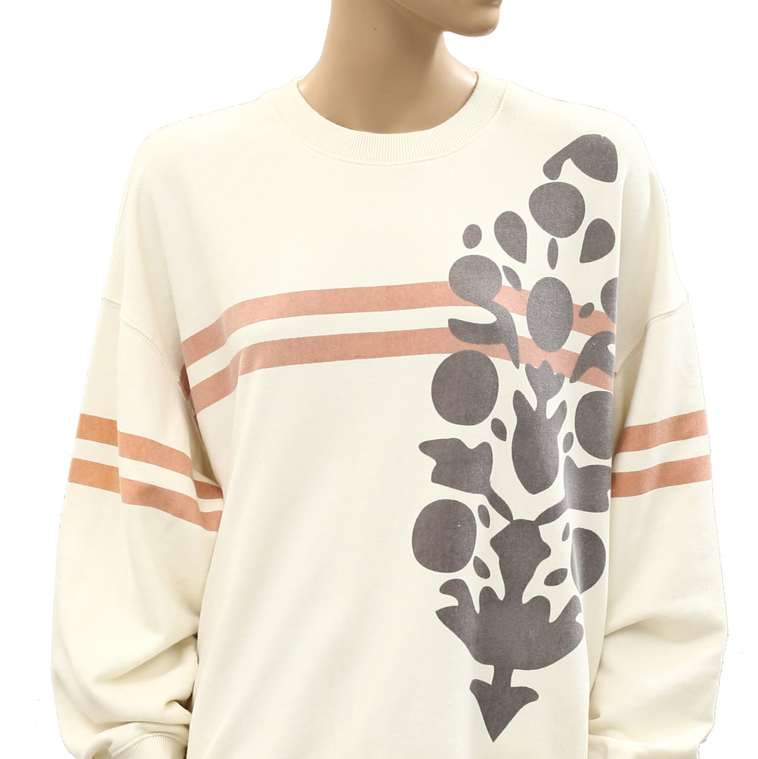 Free People FP Movement All Star Buti Logo Pullover Sweatshirt Top