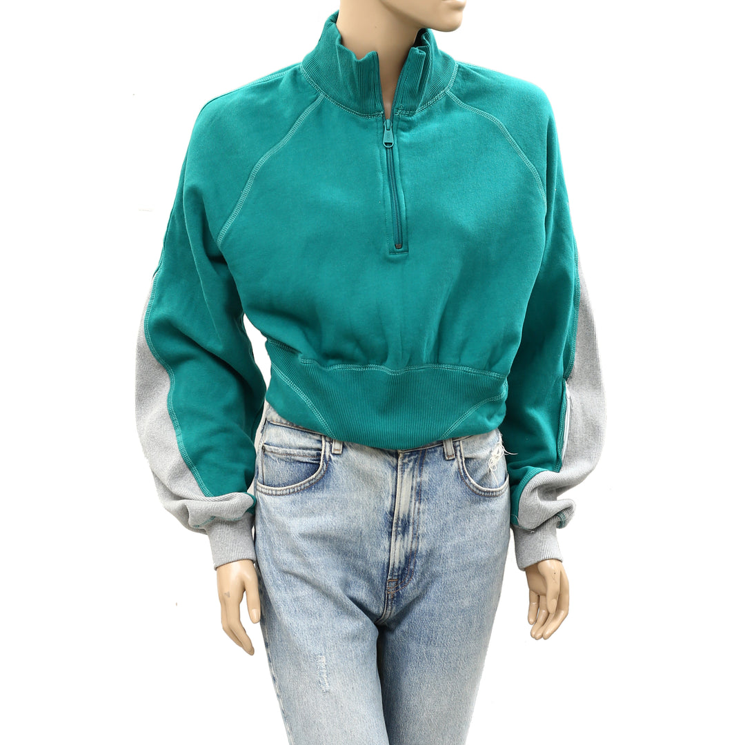 Free People FP Movement Out Of The Park Pullover Sweatshirt Top
