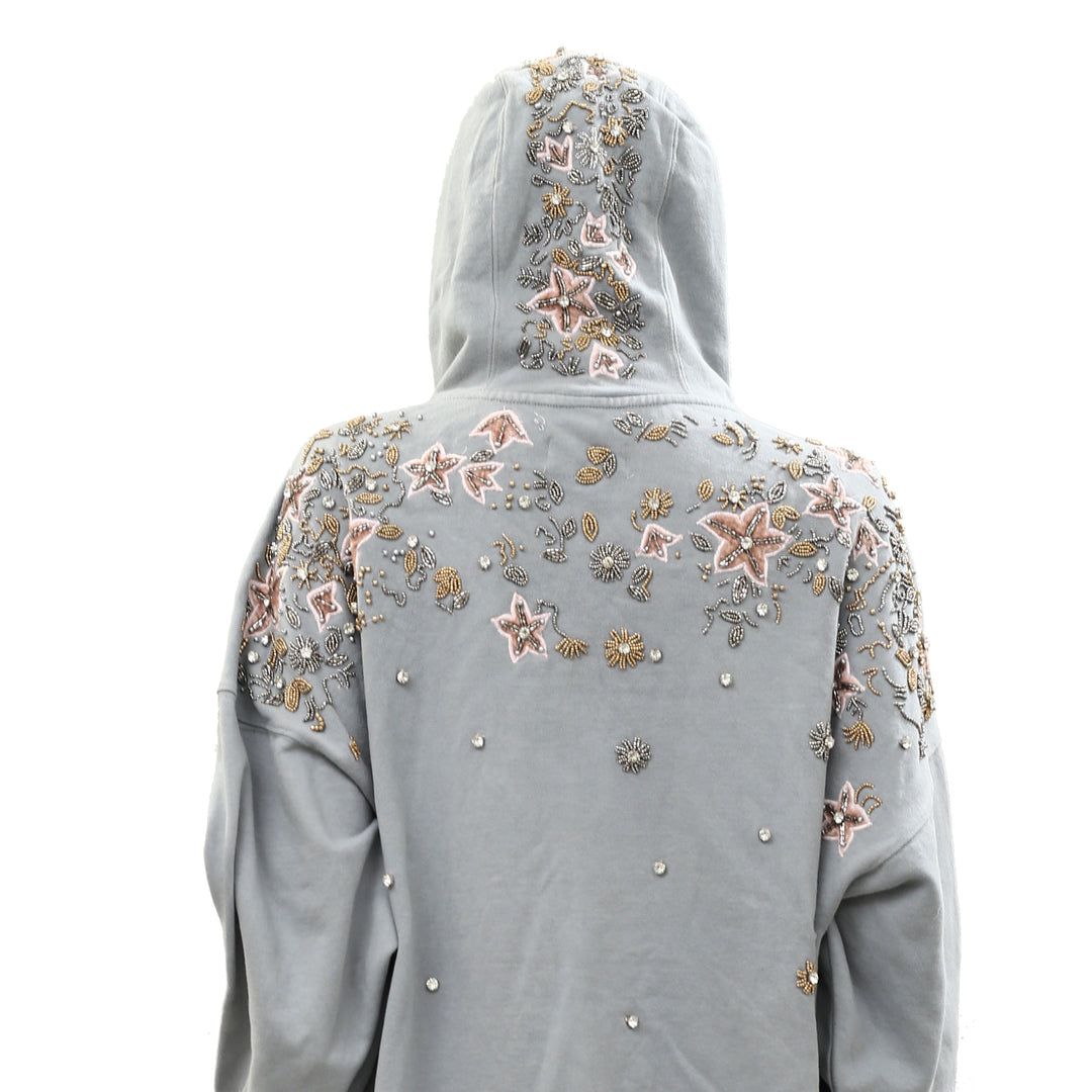 Free People Glitter Oversized Hoodie Top