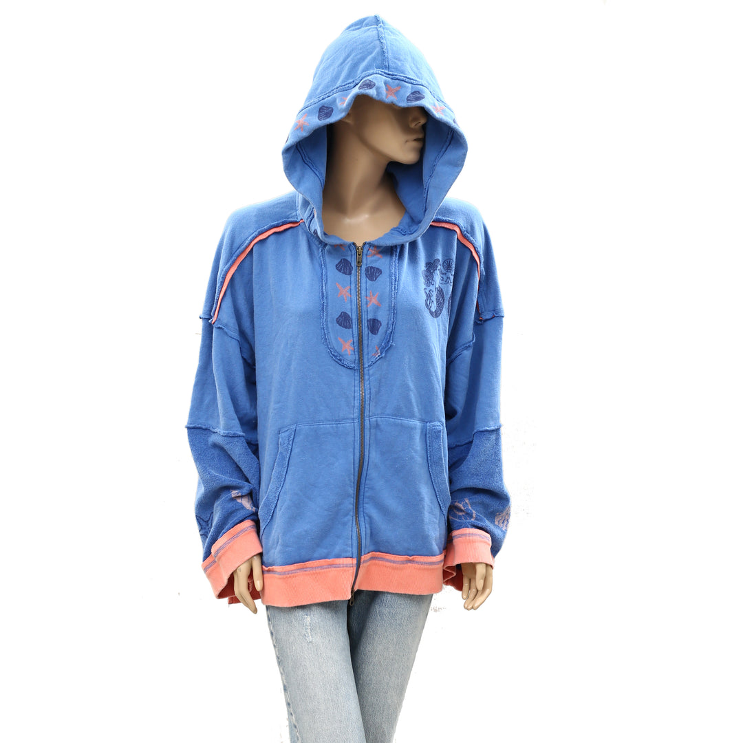 Free People We the Free Seashell Cardi Cropped Jacket Top