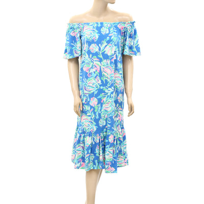 Lilly Pulitzer Merle Off-The-Shoulder Midi Dress