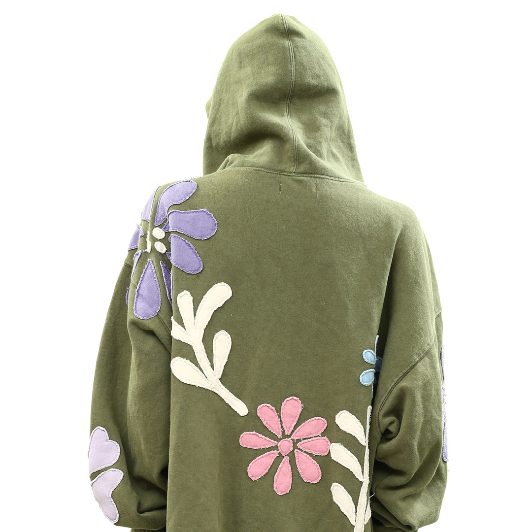 Free People We The Free it's a Vibe Flowers Hoodie Sweatshirt Tunic Top