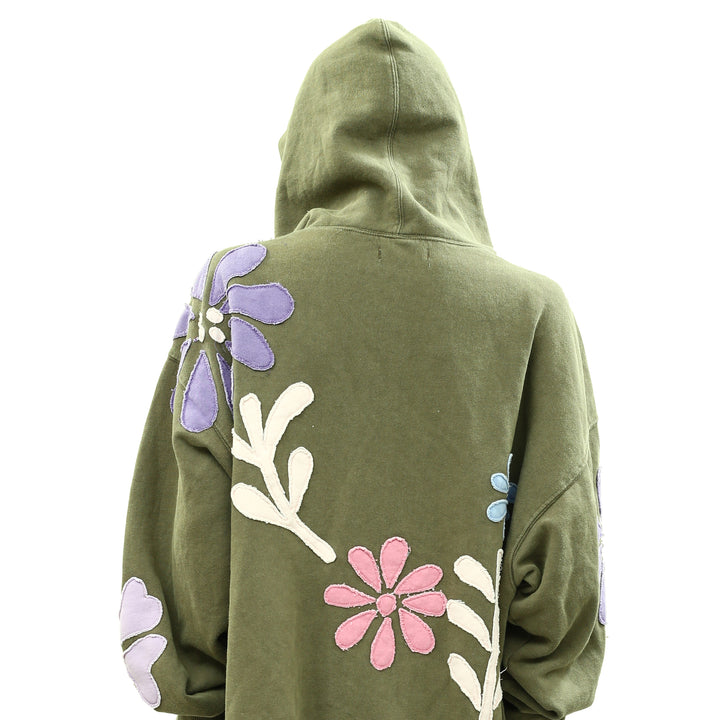 Free People We The Free it's a Vibe Flowers Hoodie Sweatshirt Tunic Top