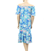 Lilly Pulitzer Merle Off-The-Shoulder Midi Dress